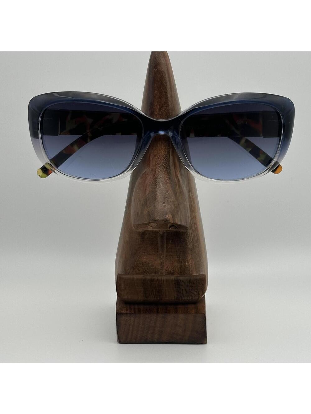 Tahari Women's Sunglasses Blue Gradient Animal Print Frame